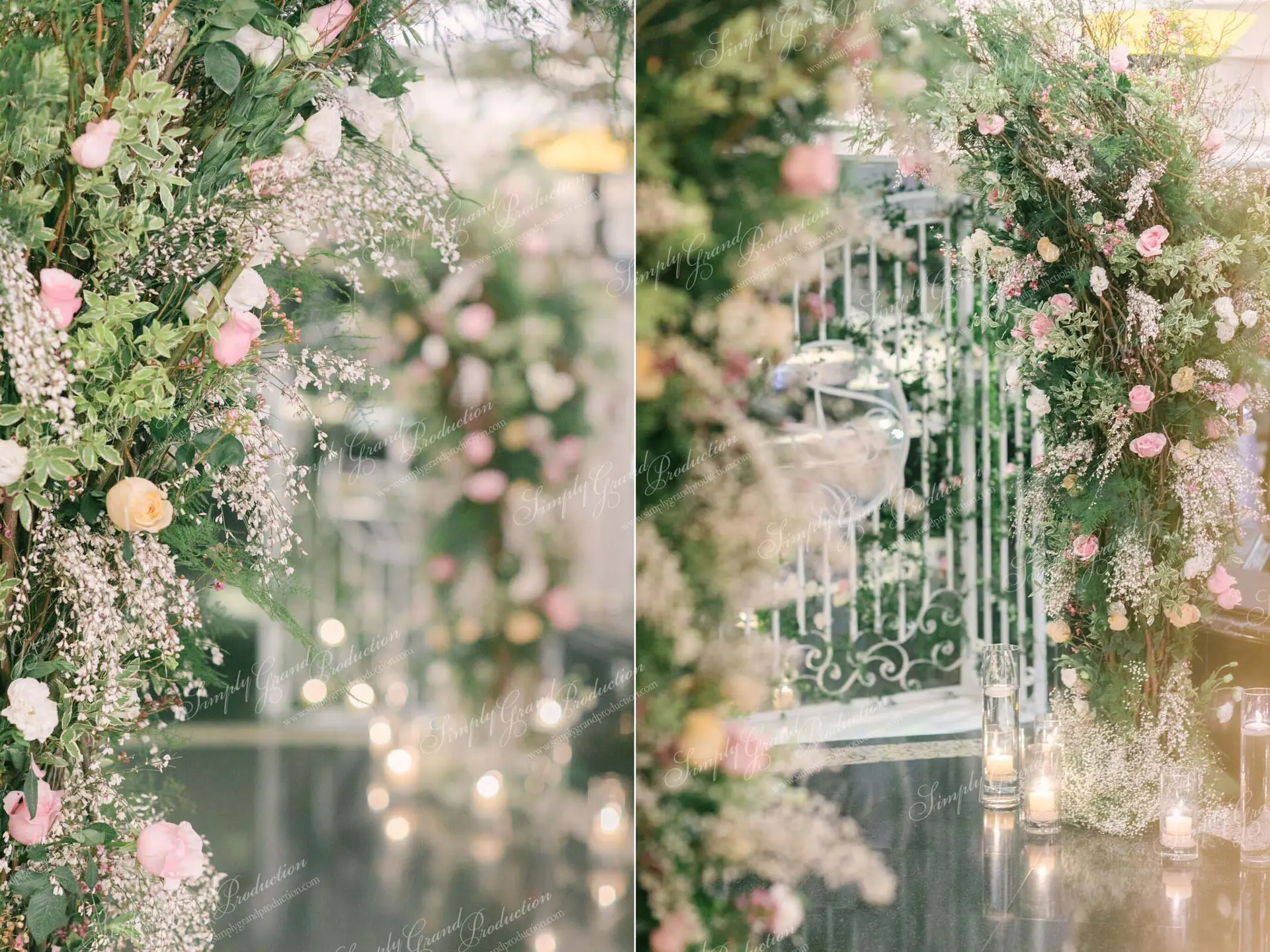 Grand Hyatt_Wedding_Decoration_Corridor_Flower Arch_2