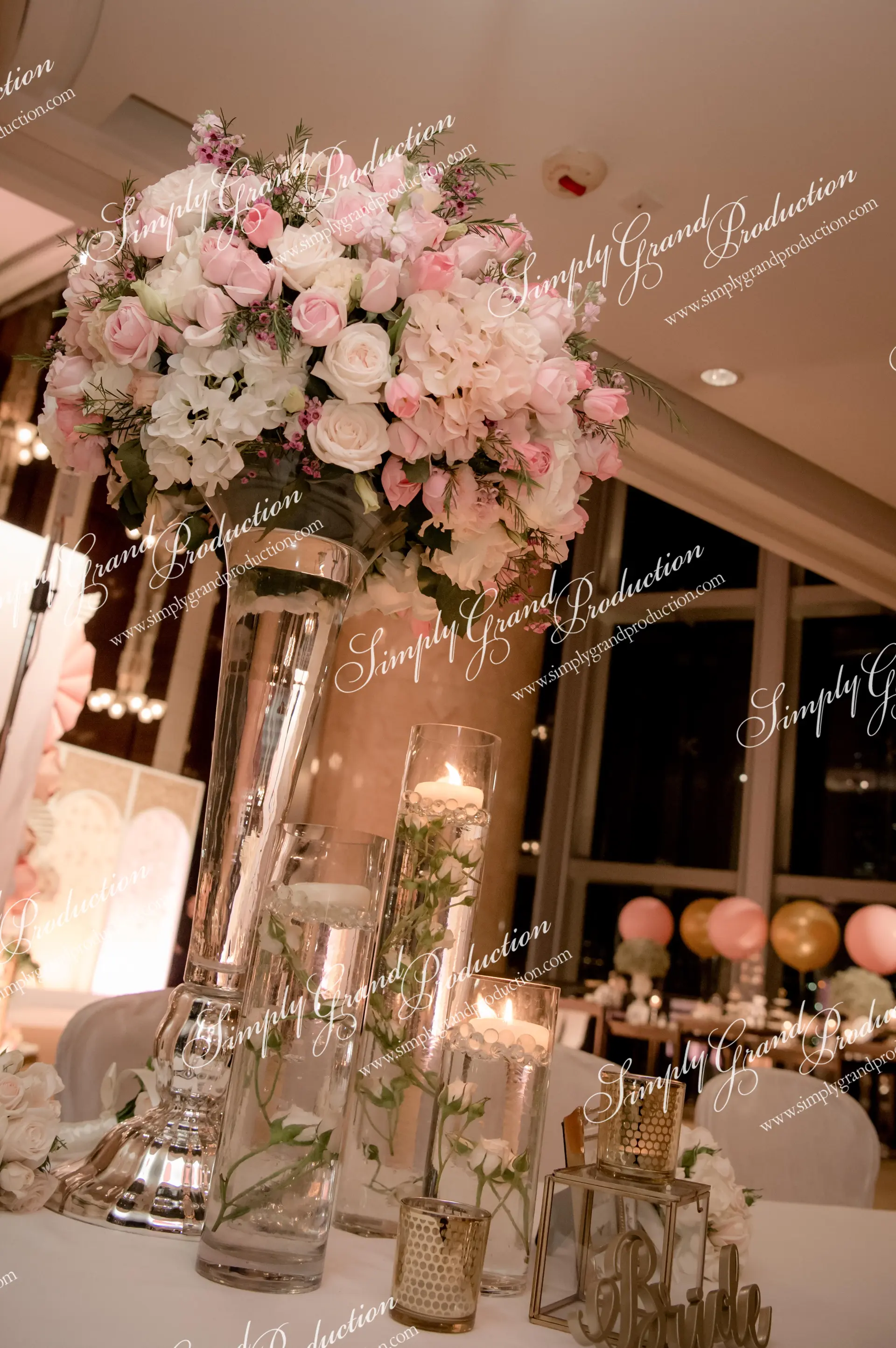 Simply_Grand_Production_wedding_decoration_reception_mirror_vase_Four_Seasons_1_11